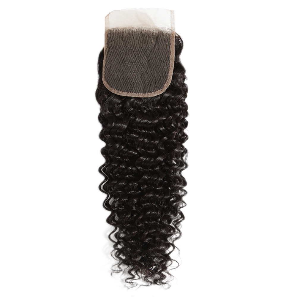 Virgin Remy Kinky Curly Closure 4X4 2 Virgin Remy Kinky Curly Closure 4X4